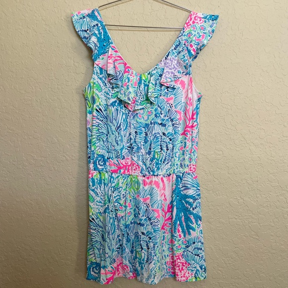 EUC Lilly Pulitzer Alessa Skort Romper - Picture 4 of 7